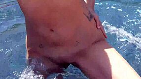 Petite brunette gets intense summer sex with big cock