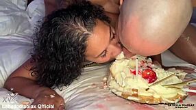 Curvy housewife gets a big black cock for her birthday