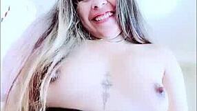 Young and innocent-looking Latina gets naughty with a big cock