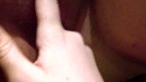 Fat lesbian moaning while getting fingered to climax