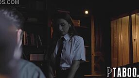 Petite teen confesses her taboo desires to priest