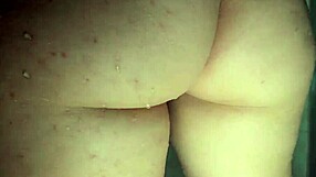 closeup of fingering big-assed milf's tight asshole