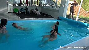 Wild family affair with hardcore sex and cumshots