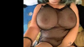 Full-fledged morning wood action with big bouncing tits
