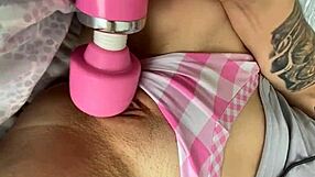 Close up of girl next door's masturbation and orgasm