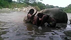 Outdoor lesbian action with friends adds extra pleasure