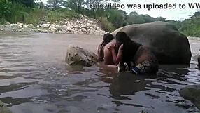 Outdoor Lesbian Sex at River with Friend Turns Wild