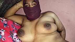 Adorable Indian wife rubs oil in sensual massage! 💦