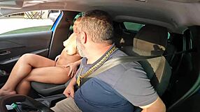 First time gay experience: Brazilian stallion gets his ass pounded in a car