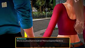 My new family 534: A visual novel walkthrough with blonde protagonist