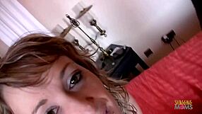 Petite blonde gets a big cock and rides it hard