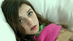 Beautiful 18-year-old Alex Mae's love for a large black penis