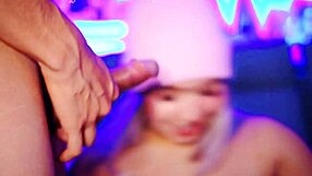 Naughty blonde Valentina's insatiable appetite for cock sucking