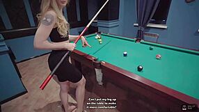 Beautiful amateur has pool table sex in different positions