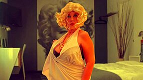 Norma Jean's throwback missionary creampie fuck
