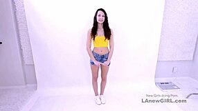 Beautiful girl with perfect body gets fucked during audition
