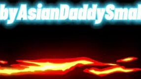 home alone, chubby asian daddy jerks off fully naked.