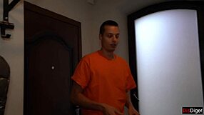 Skinny teen gets cum covered face in rough sex group