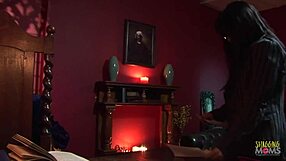 Black teacher in fishnets gets rough pussy pounding