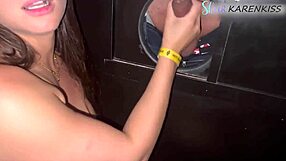 Housewife gets humiliated and fucked in gloryhole by boss
