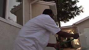 Amateur video of a hot black girl showing off her big ass