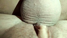 A big dick is shown up close while fucking a wife’s tight holes