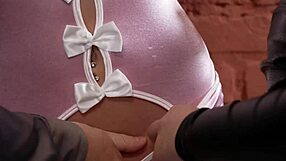 Family friend gets tied up in BDSM threesome with husband and wife