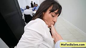 Horny office milf gets a hard cock at work