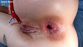 Sasha Beart's big anal gape and dirty talk in a 1 on 1 scene with sloppy head