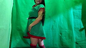 Cochina duende hembra of Christmas, waiting for a dirty man