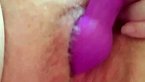 Mom’s tight pussy lubricated by her own juice