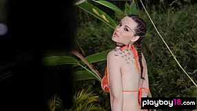 Elizabeth Marx's outdoor striptease in nature is a must-see