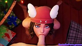 Compilation of hot scenes with big tits, blowjobs, and assfucking in Fortnite