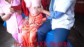 Dirty talk with an Indian doctor in his chamber with a hot nurse and a patient