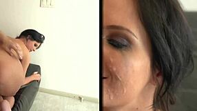 Porn stars in rough sex scenes in the backstage area
