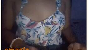 Big breasted cam girl on show
