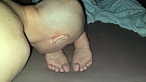 he licked stepmother's soles and finished on them hard