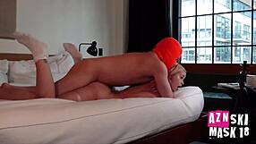 Cute blonde gets wet and deepthroats friend's cock in NYC