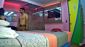 Young stallions and military men in hot action with homemade video