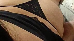 Beautiful pregnant amateur gets messy with anal creampie