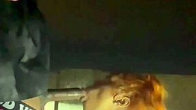Creampied in Beale Street parking garage in doggy style with an amateur couple