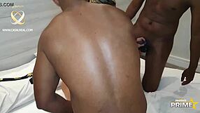 Hot blonde pornstar gets cum facial with black strangers