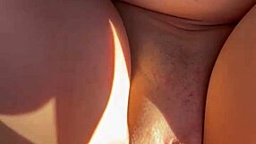 Hooker with huge tits caught in public, watches herself