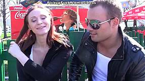 Meet and fuck with a red girl in the park