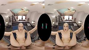 Vrhush Zoe Sparx has her ass filled up with cum in a hot scene