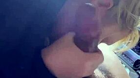 A busty MILF gets a facial in DTLA