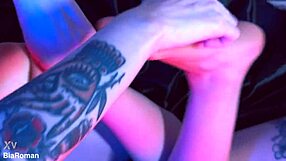 Beautiful blonde gets her feet massaged and kissed