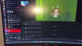 Redhead gamer girl gets BBC in tight pussy