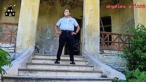 Halloween Sex Trailer in Haunted House with Latina Bride