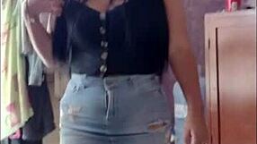 sol, the virgin latina, flaunts miniskirts and heels for fun